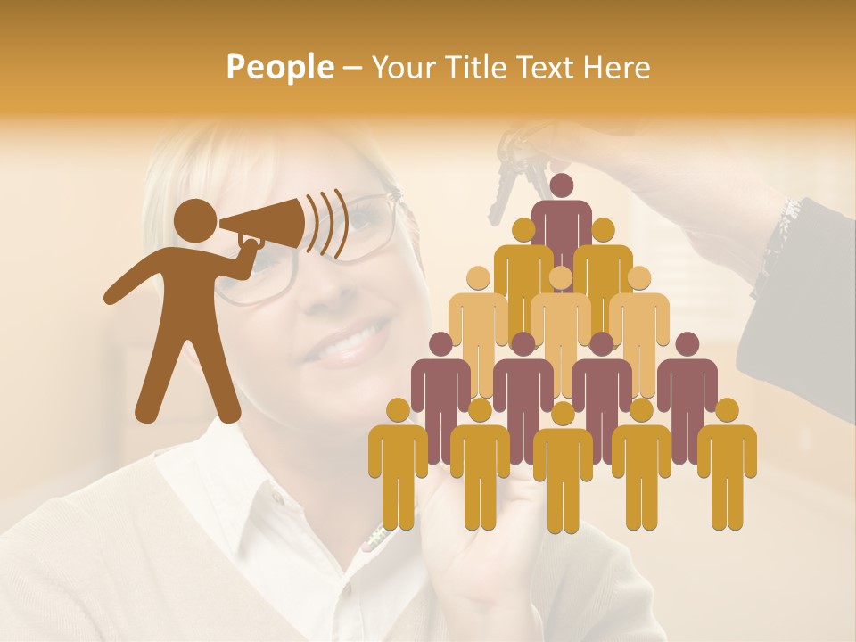 Key Interior Woman PowerPoint Template