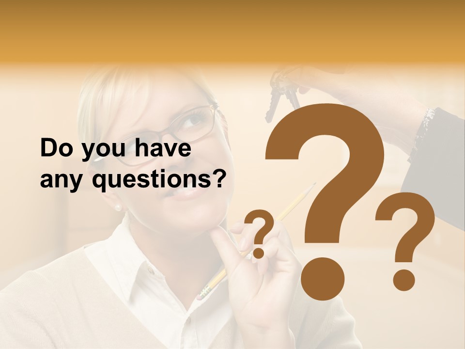 Key Interior Woman PowerPoint Template