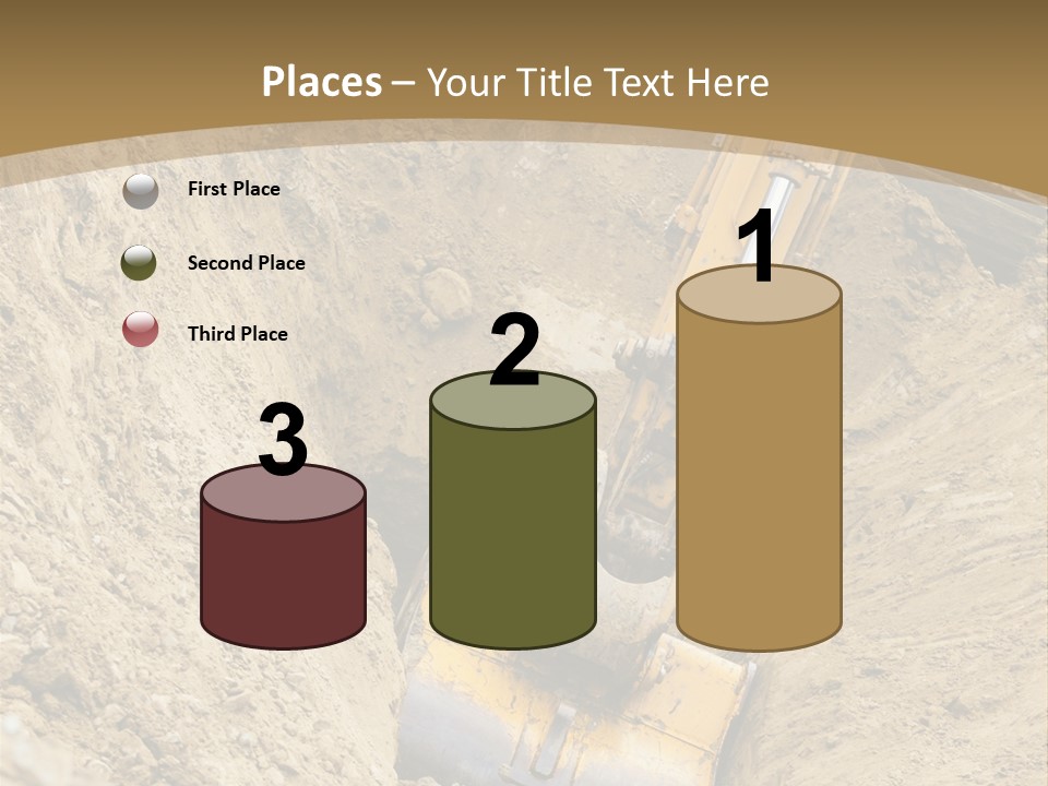 Gravel Mover Sand PowerPoint Template