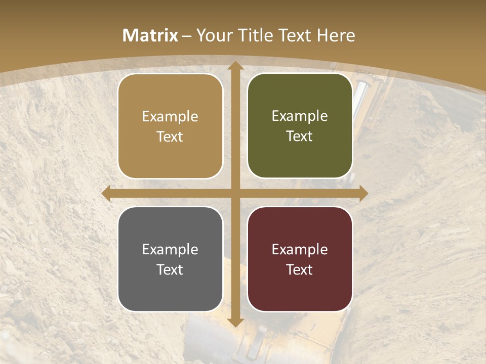 Gravel Mover Sand PowerPoint Template