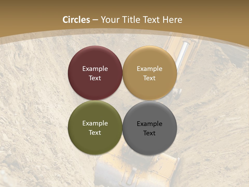 Gravel Mover Sand PowerPoint Template