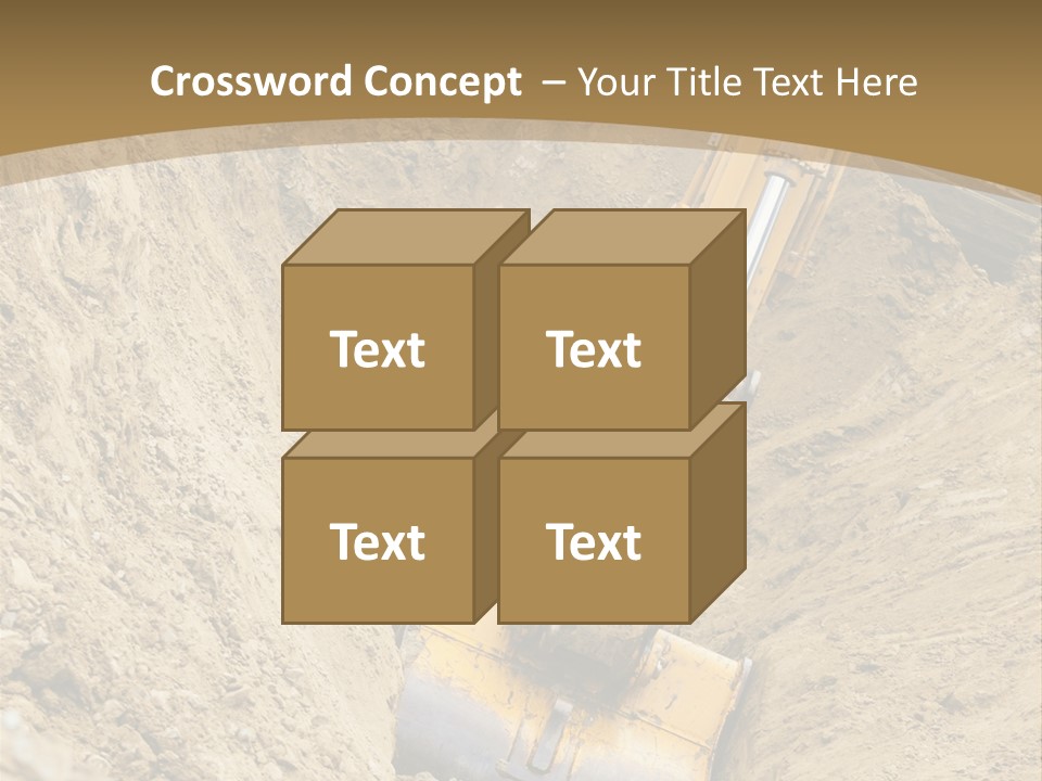 Gravel Mover Sand PowerPoint Template