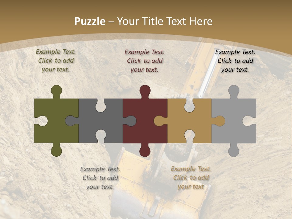Gravel Mover Sand PowerPoint Template