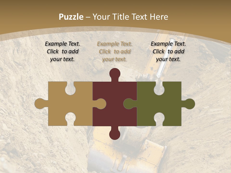 Gravel Mover Sand PowerPoint Template