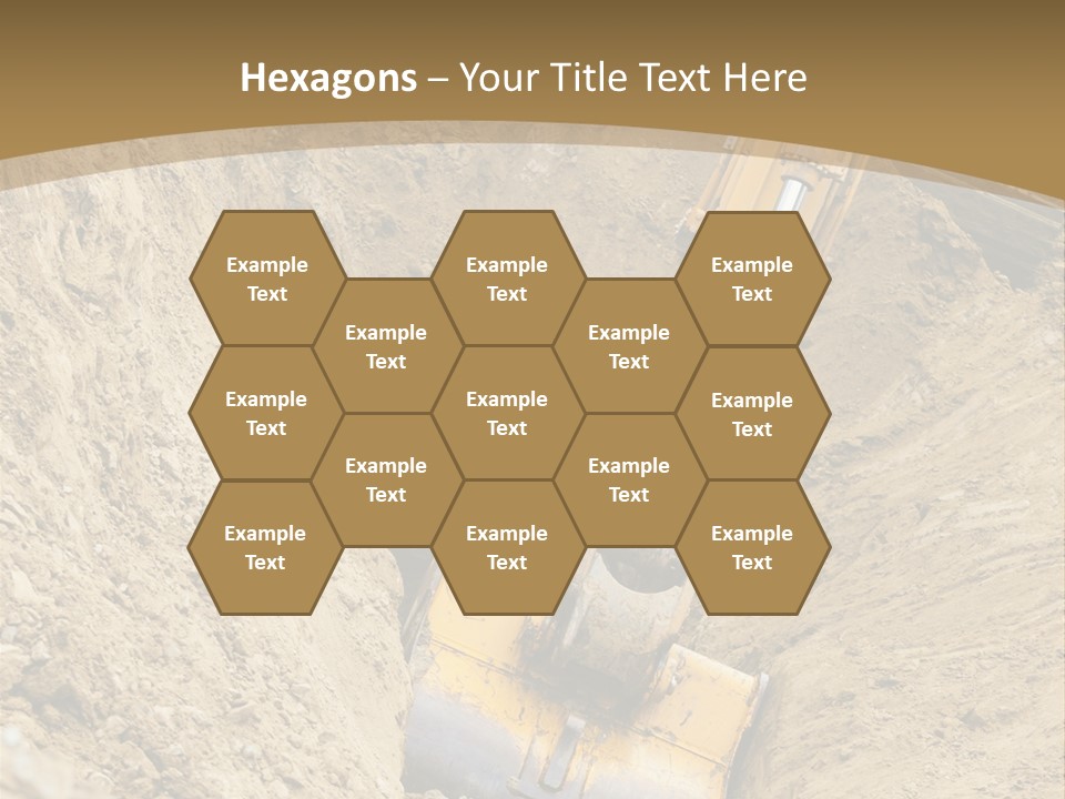 Gravel Mover Sand PowerPoint Template