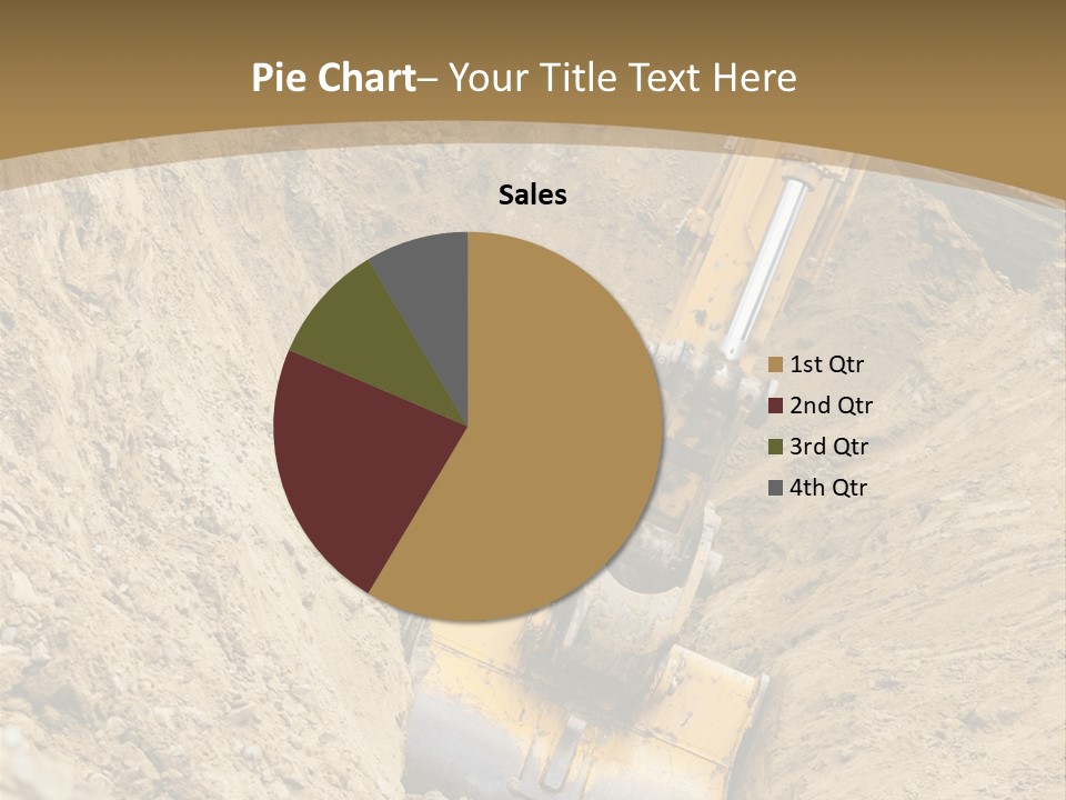 Gravel Mover Sand PowerPoint Template