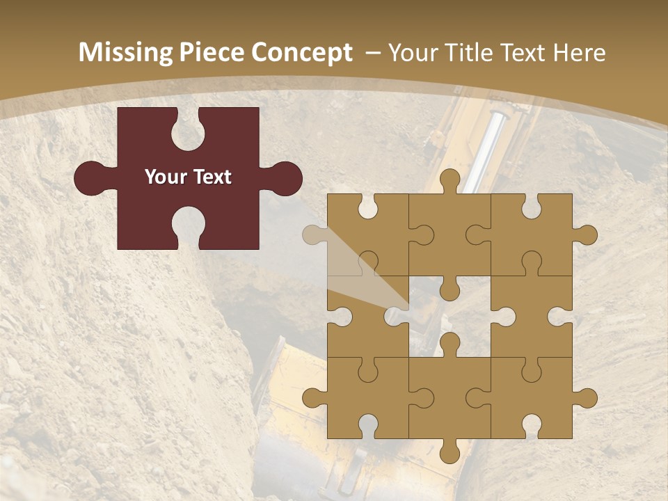 Gravel Mover Sand PowerPoint Template