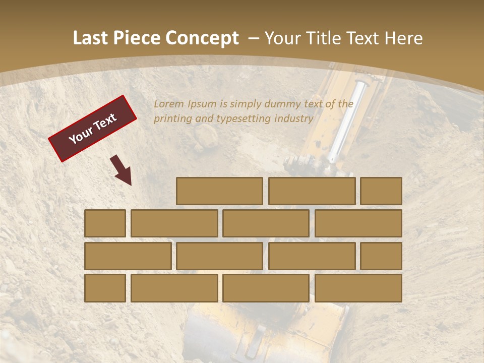 Gravel Mover Sand PowerPoint Template