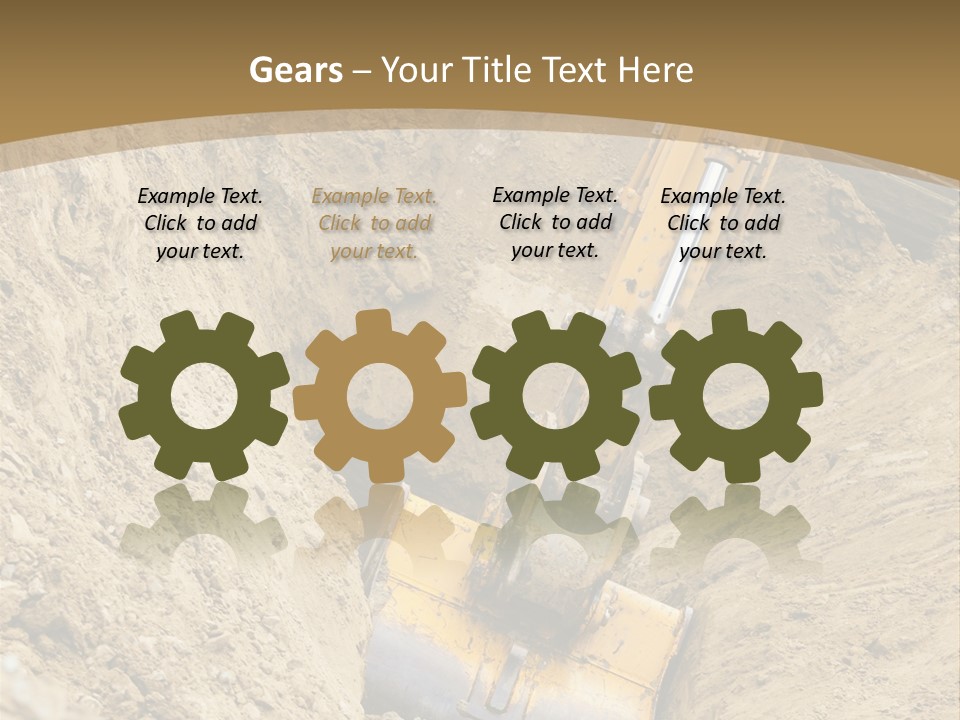 Gravel Mover Sand PowerPoint Template