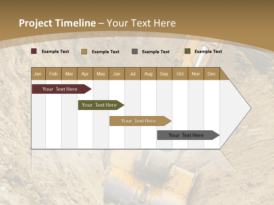 Gravel Mover Sand PowerPoint Template