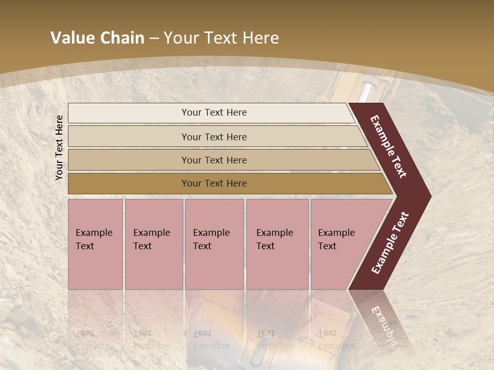 Gravel Mover Sand PowerPoint Template