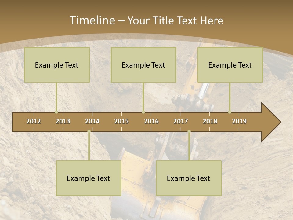 Gravel Mover Sand PowerPoint Template