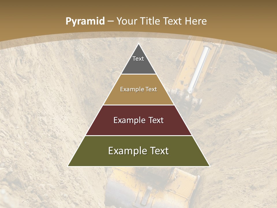 Gravel Mover Sand PowerPoint Template