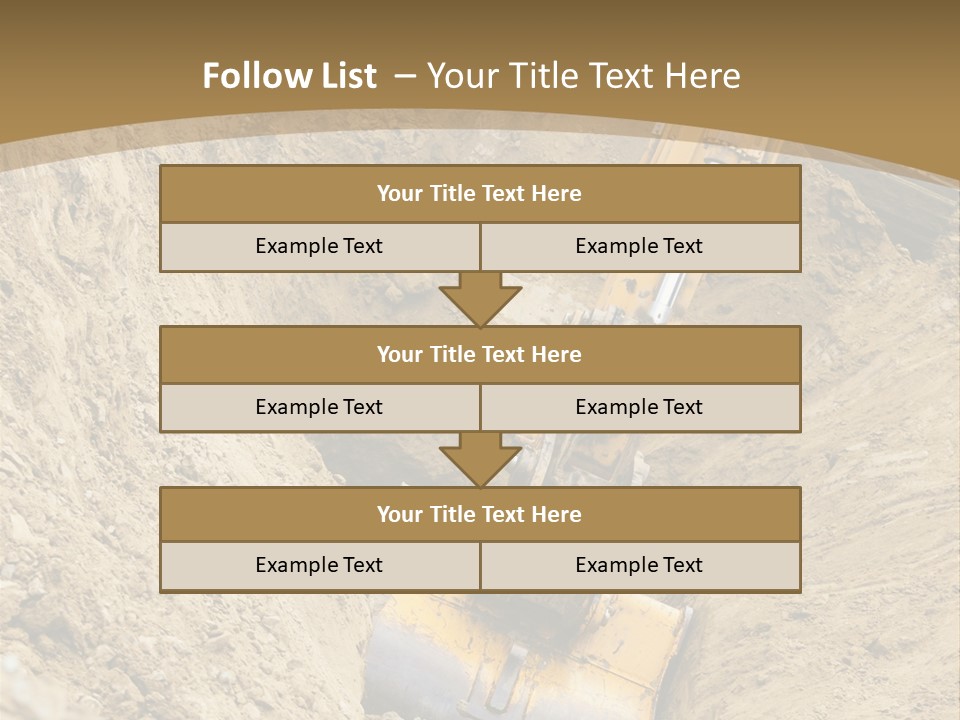 Gravel Mover Sand PowerPoint Template