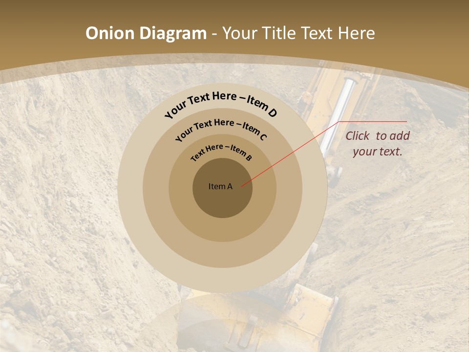 Gravel Mover Sand PowerPoint Template