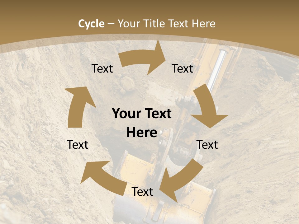 Gravel Mover Sand PowerPoint Template