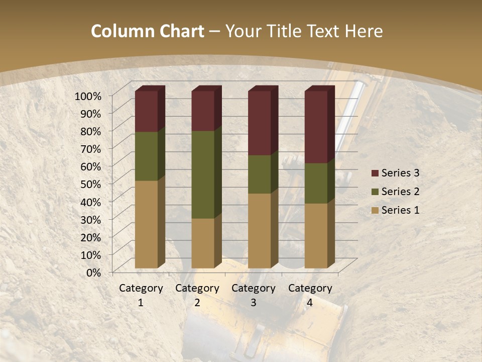 Gravel Mover Sand PowerPoint Template