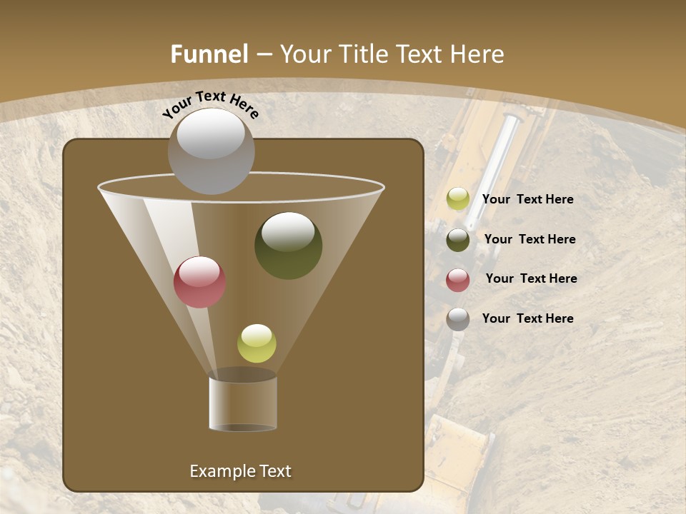 Gravel Mover Sand PowerPoint Template