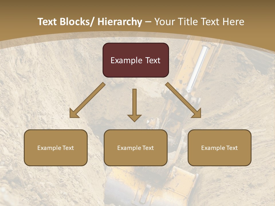 Gravel Mover Sand PowerPoint Template