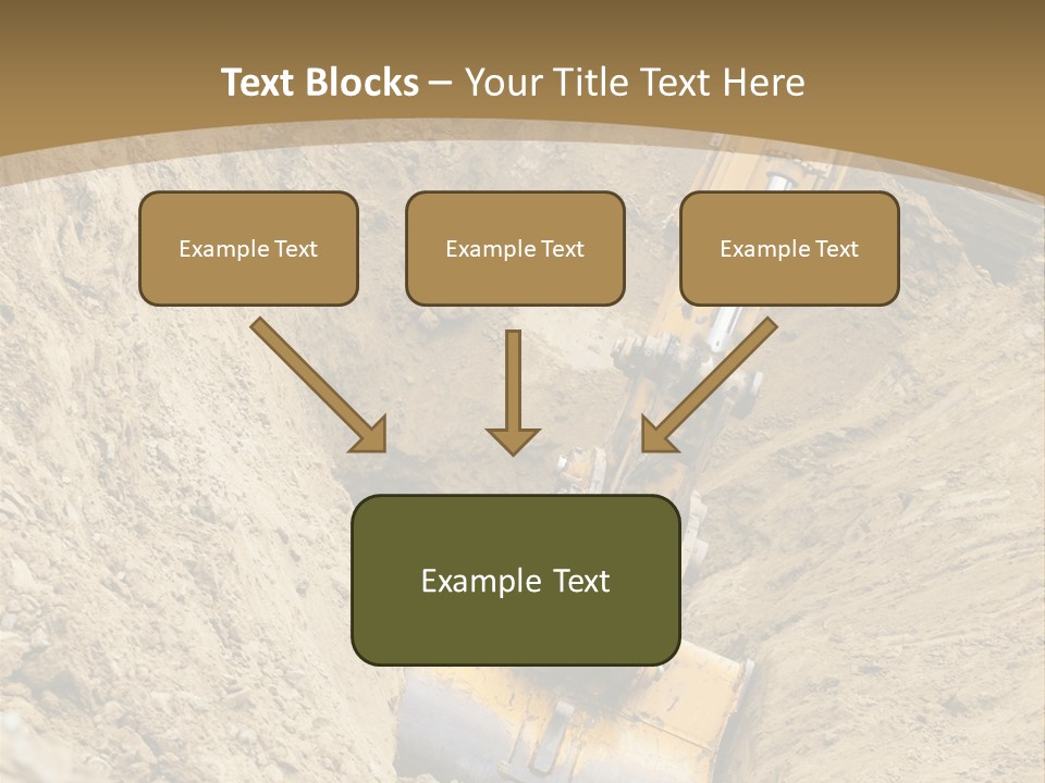 Gravel Mover Sand PowerPoint Template