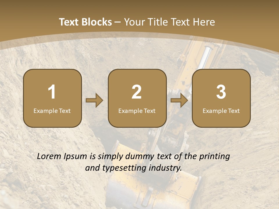 Gravel Mover Sand PowerPoint Template