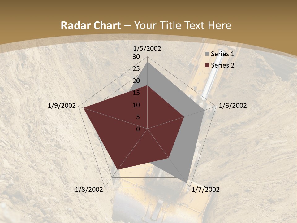 Gravel Mover Sand PowerPoint Template