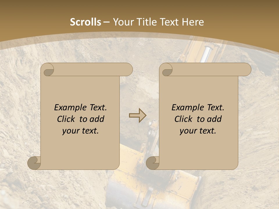 Gravel Mover Sand PowerPoint Template
