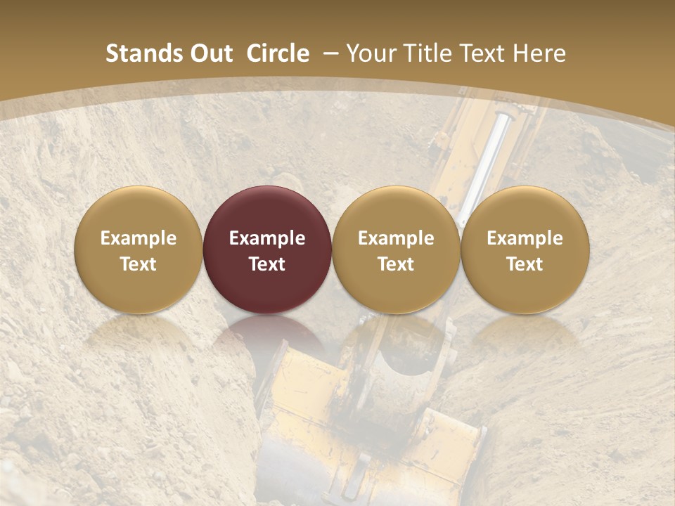 Gravel Mover Sand PowerPoint Template