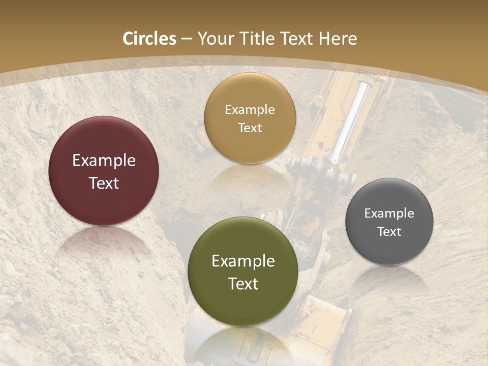 Gravel Mover Sand PowerPoint Template