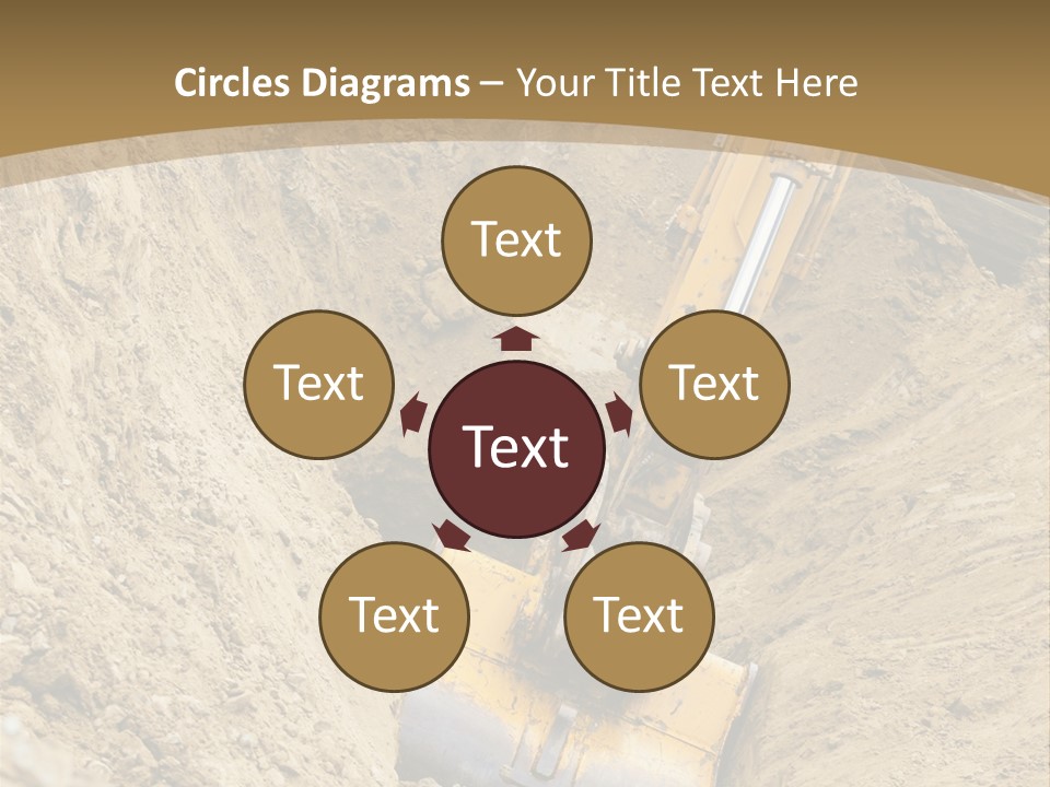 Gravel Mover Sand PowerPoint Template