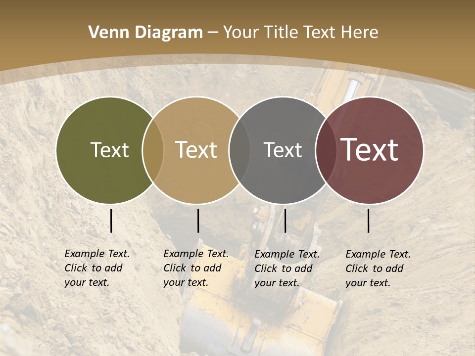 Gravel Mover Sand PowerPoint Template