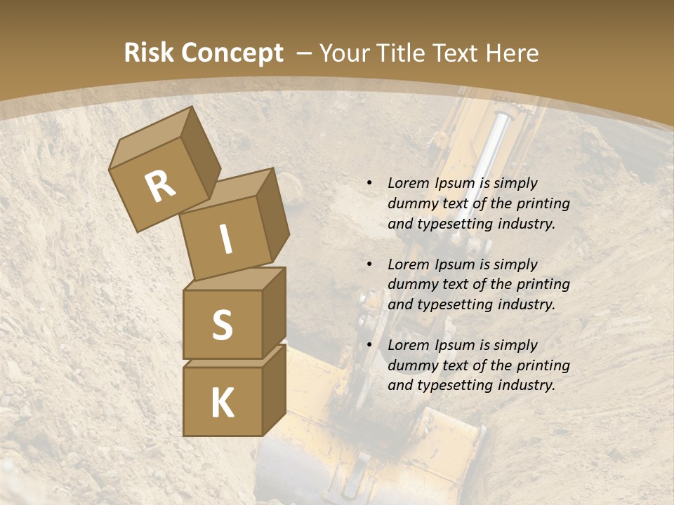 Gravel Mover Sand PowerPoint Template