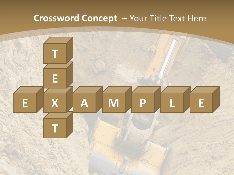 Gravel Mover Sand PowerPoint Template