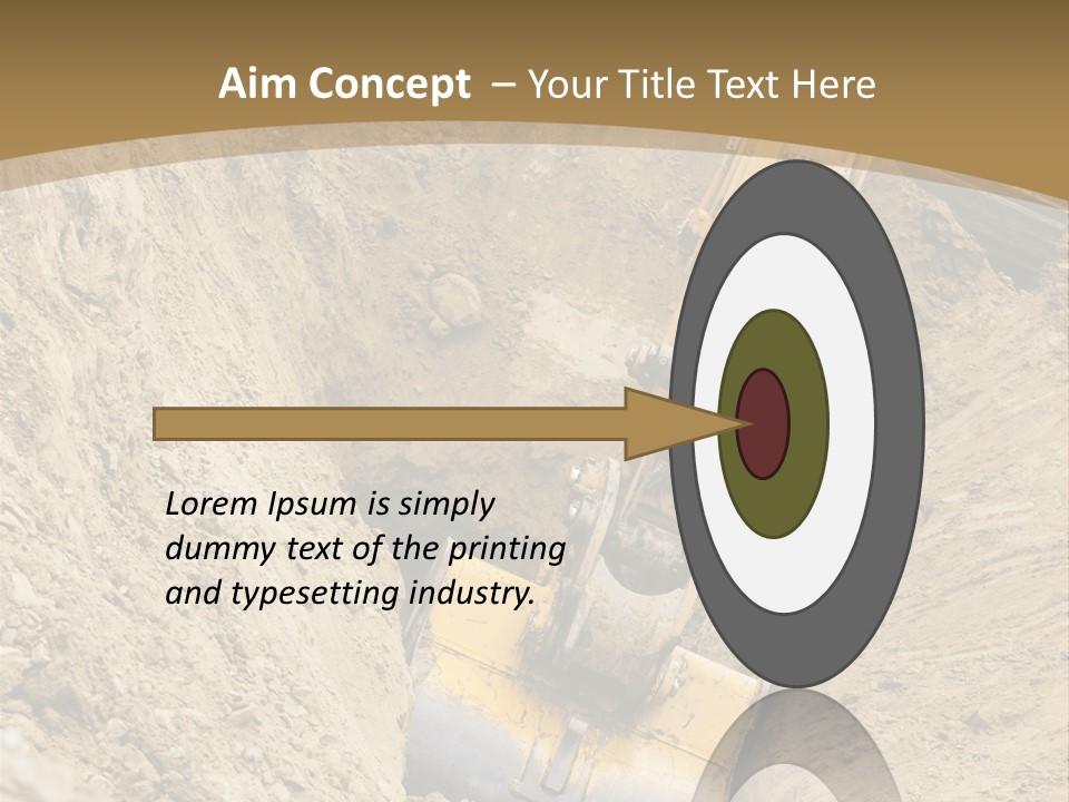 Gravel Mover Sand PowerPoint Template