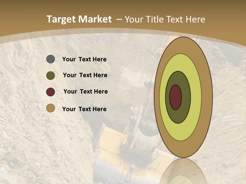 Gravel Mover Sand PowerPoint Template