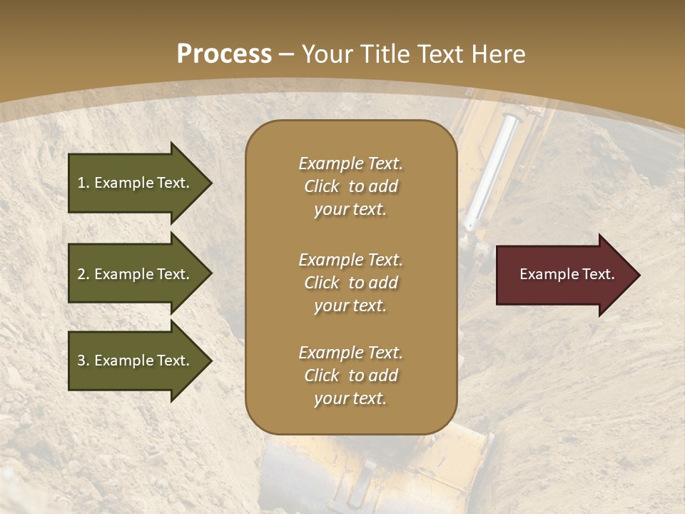 Gravel Mover Sand PowerPoint Template