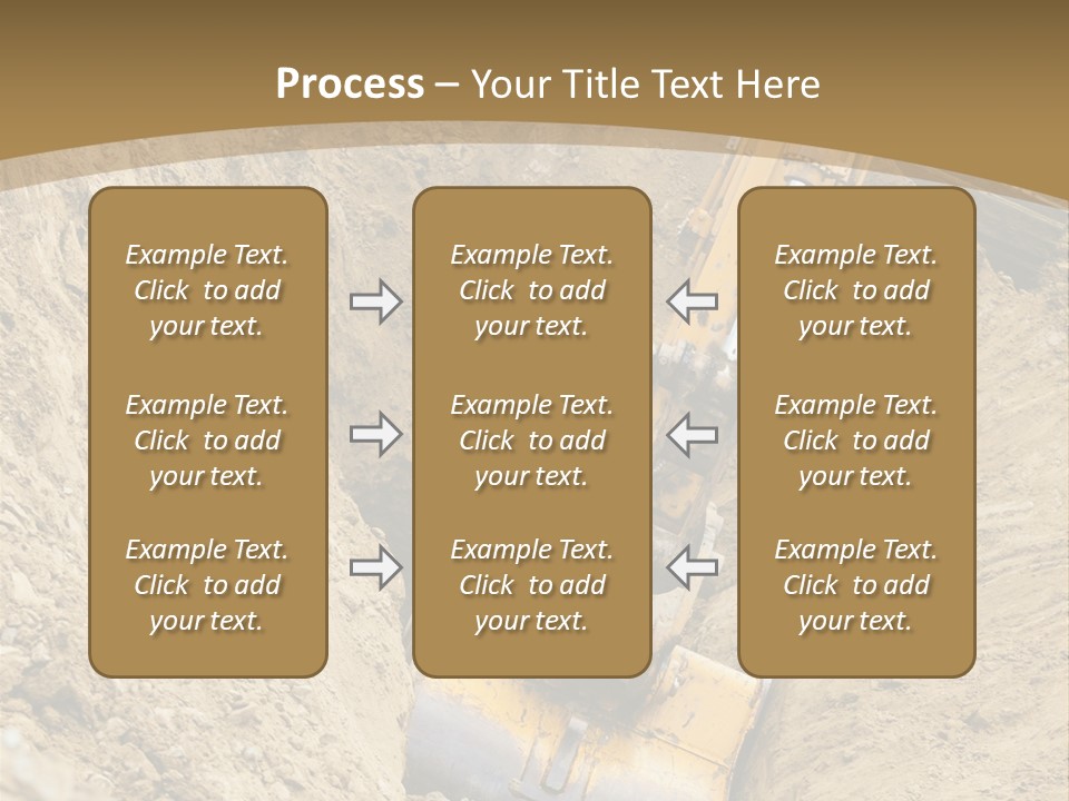 Gravel Mover Sand PowerPoint Template