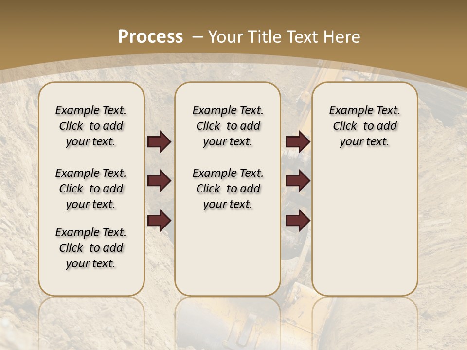 Gravel Mover Sand PowerPoint Template