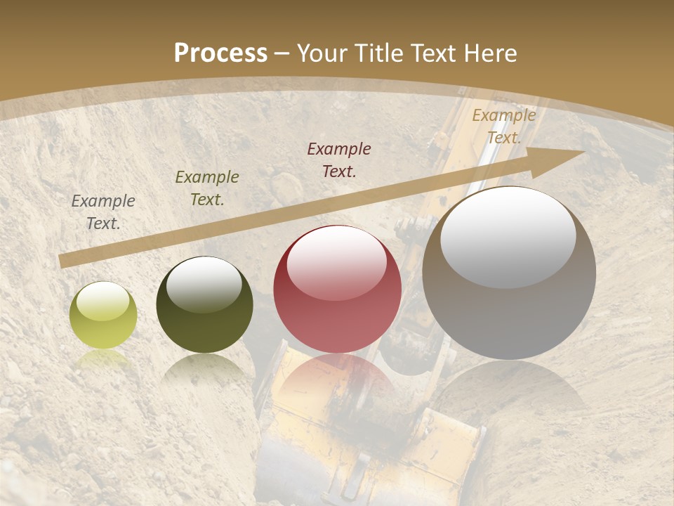Gravel Mover Sand PowerPoint Template