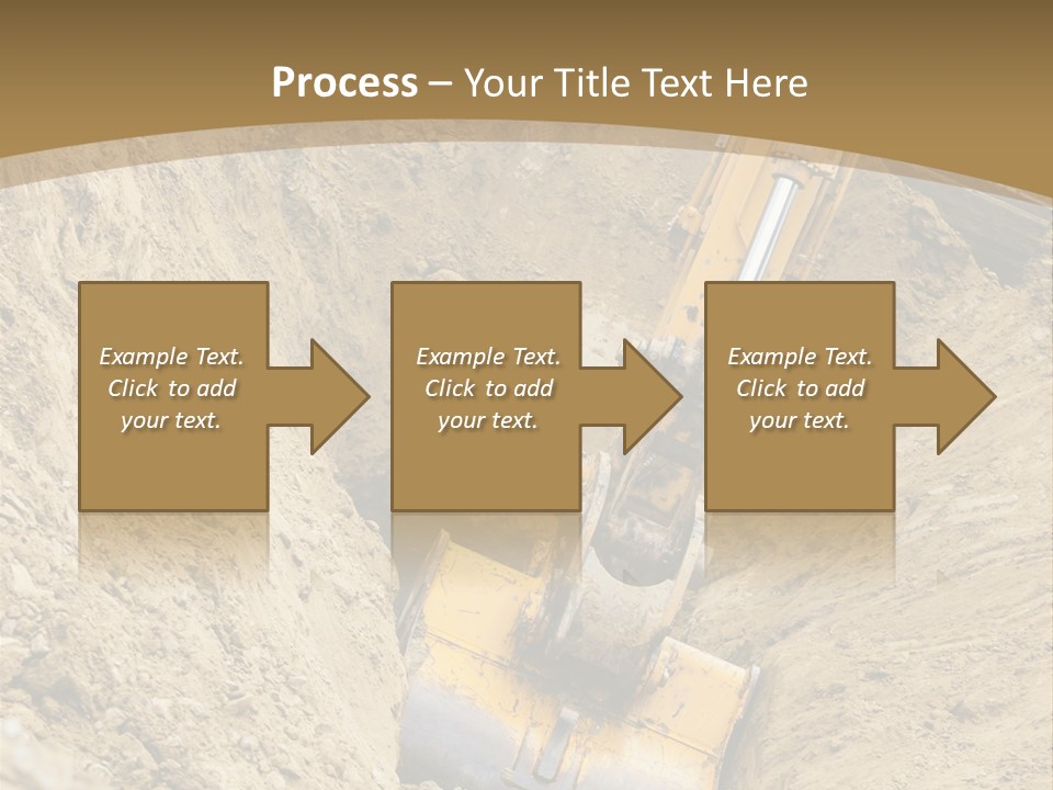 Gravel Mover Sand PowerPoint Template