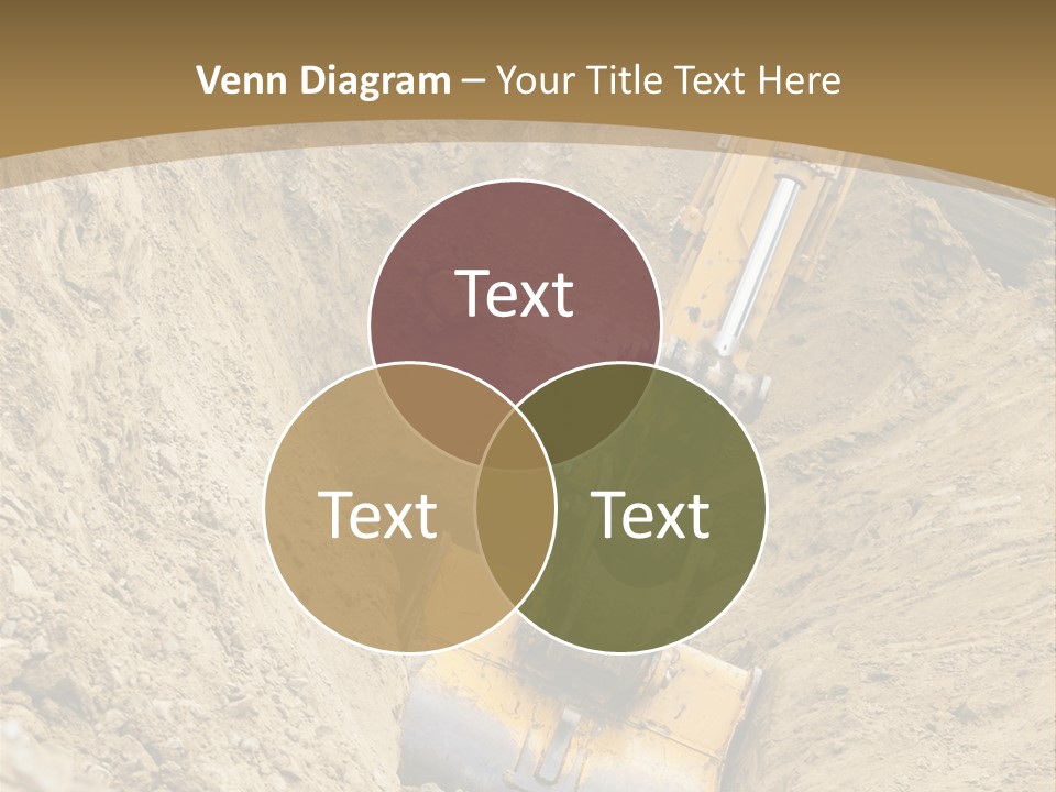 Gravel Mover Sand PowerPoint Template