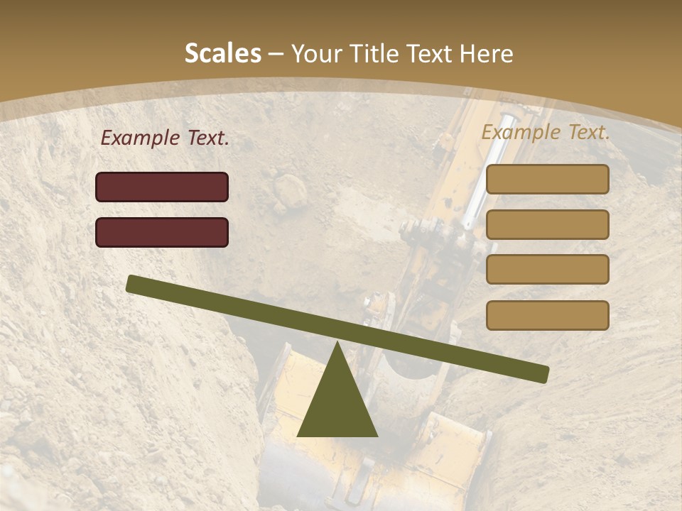 Gravel Mover Sand PowerPoint Template