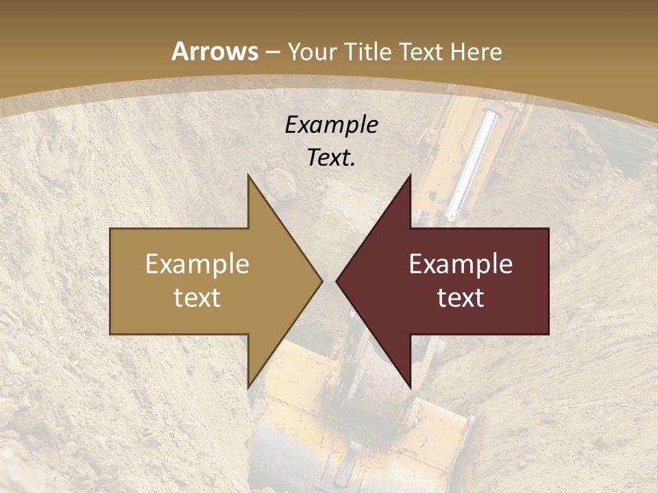 Gravel Mover Sand PowerPoint Template