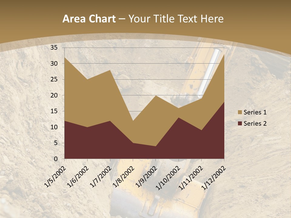 Gravel Mover Sand PowerPoint Template