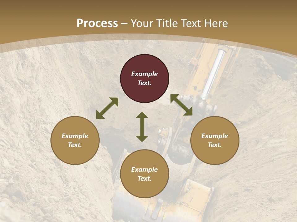 Gravel Mover Sand PowerPoint Template