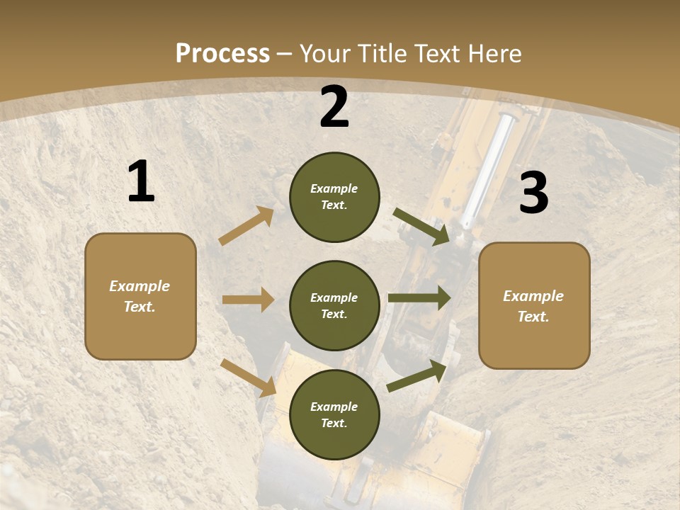Gravel Mover Sand PowerPoint Template