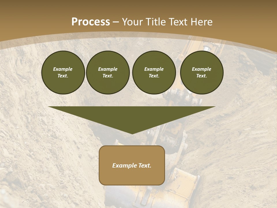 Gravel Mover Sand PowerPoint Template