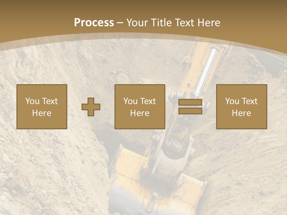 Gravel Mover Sand PowerPoint Template