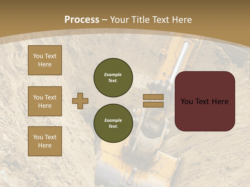 Gravel Mover Sand PowerPoint Template