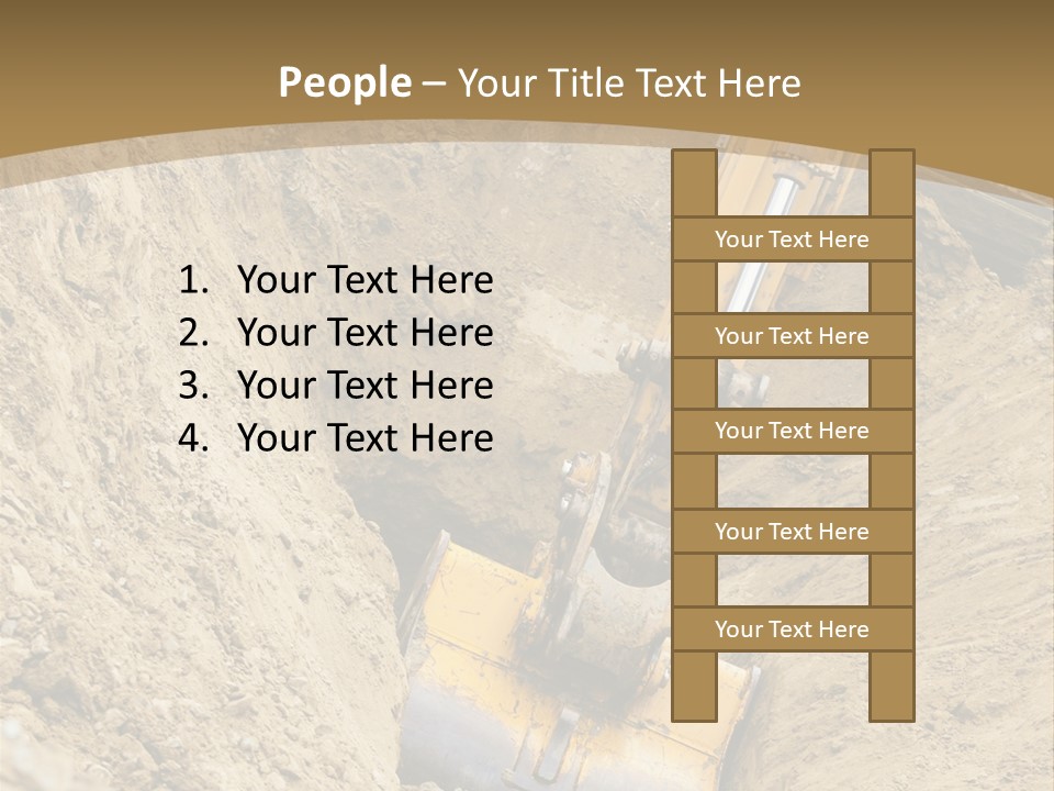Gravel Mover Sand PowerPoint Template